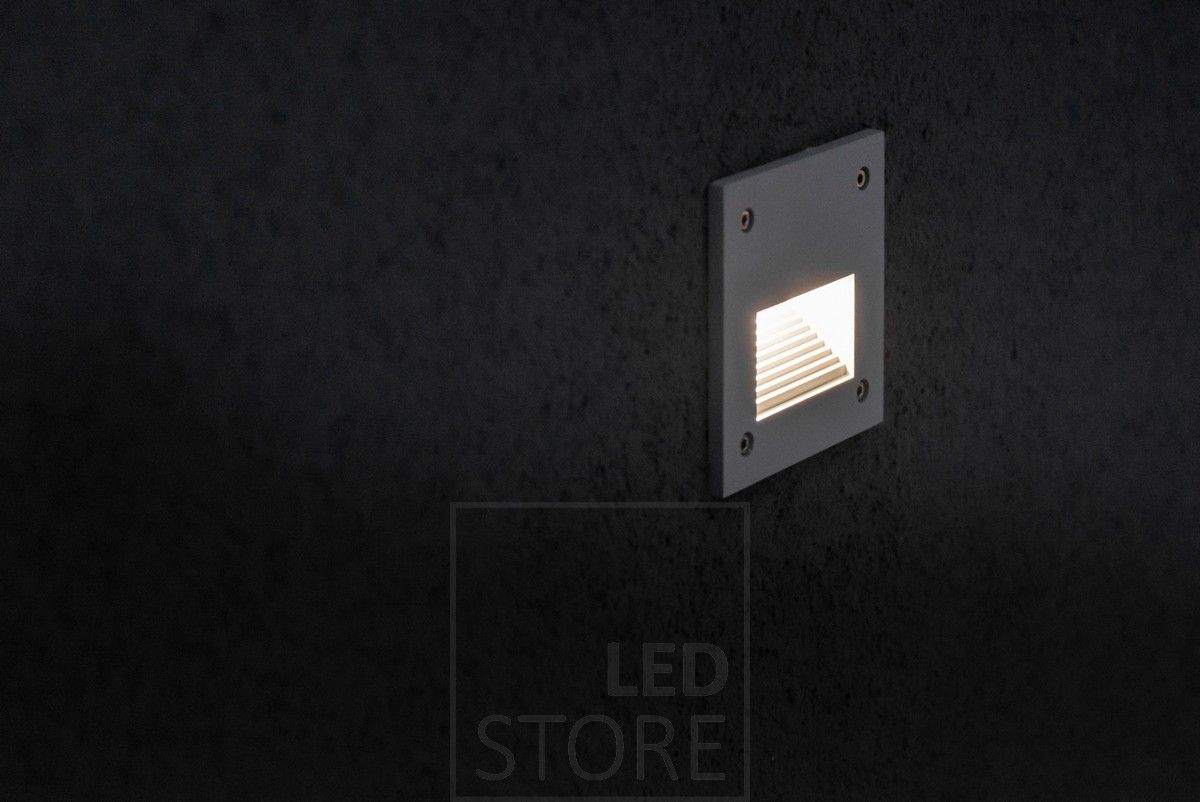 IN-WALL OUT 2 is a moisture-proof (IP55) LED luminaire and is suitable for use as a wall luminaire and in staircases. Illuminating passageways creates safety and comfort. Ledstore.fi